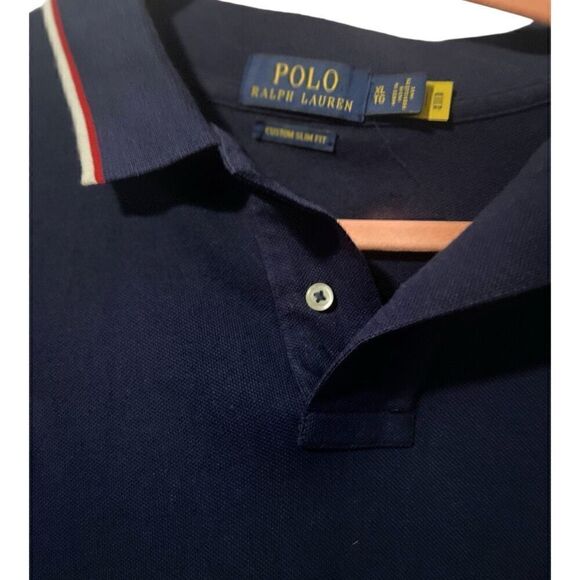 Men’s Ralph Lauren Polo Blue Polo Shirt Size Extra Large - Picture 3 of 8